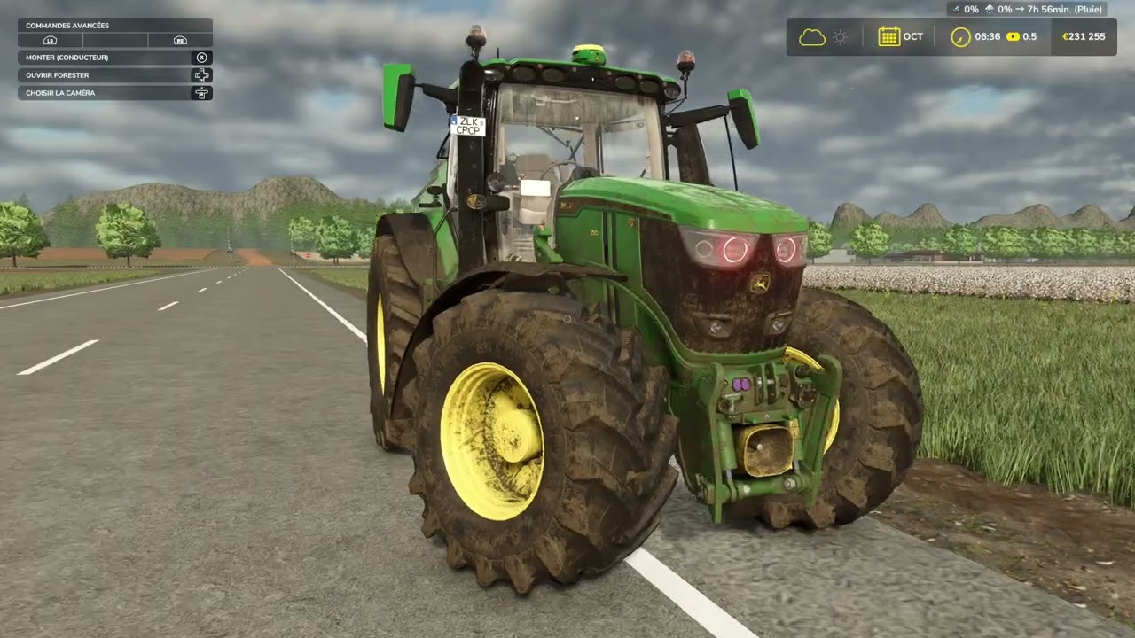 FS 25 Mod : JD 6R Large XL Avec Interactive Control