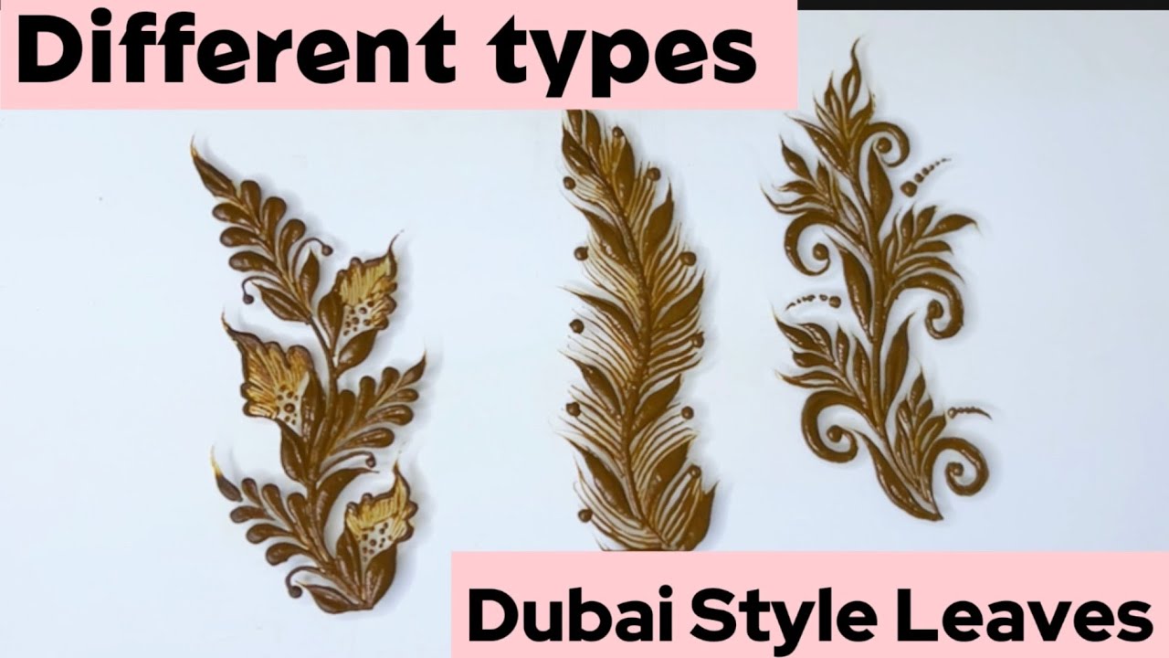 Vines mehndi design tutorial || Easy leaves mehndi design || gulf mehndi design