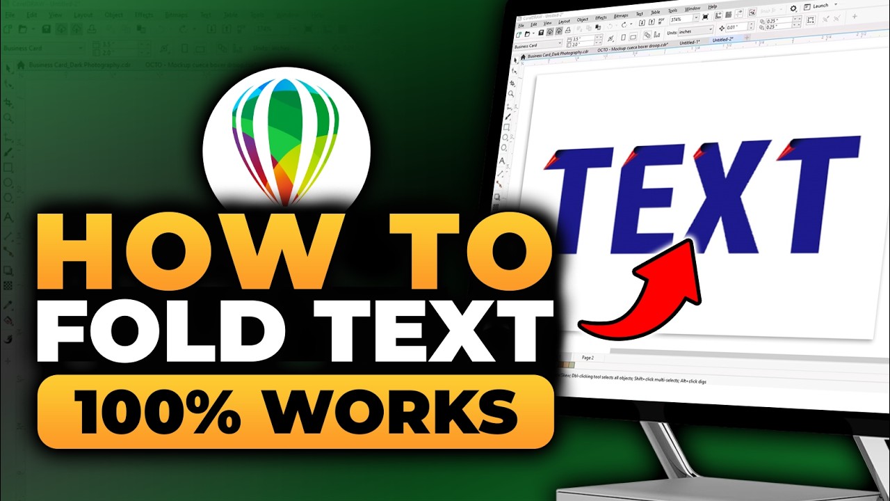 How To Fold Text in Corel Draw (FAST & EASY) | 100% WORKS | NO Yapping, To The Point!