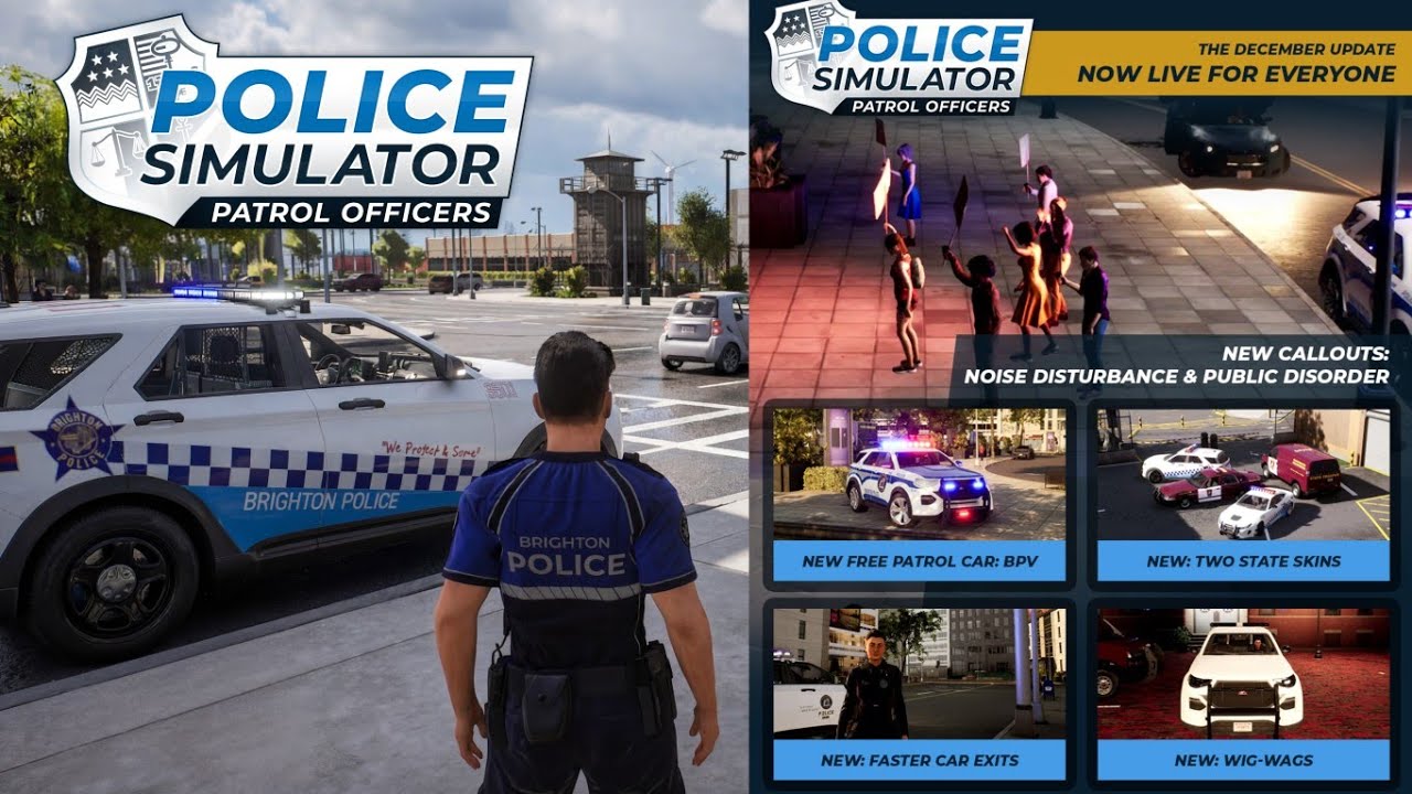 New update 22 | New calls, new skins and more - Police Simulator Patrol Officer - December DLC