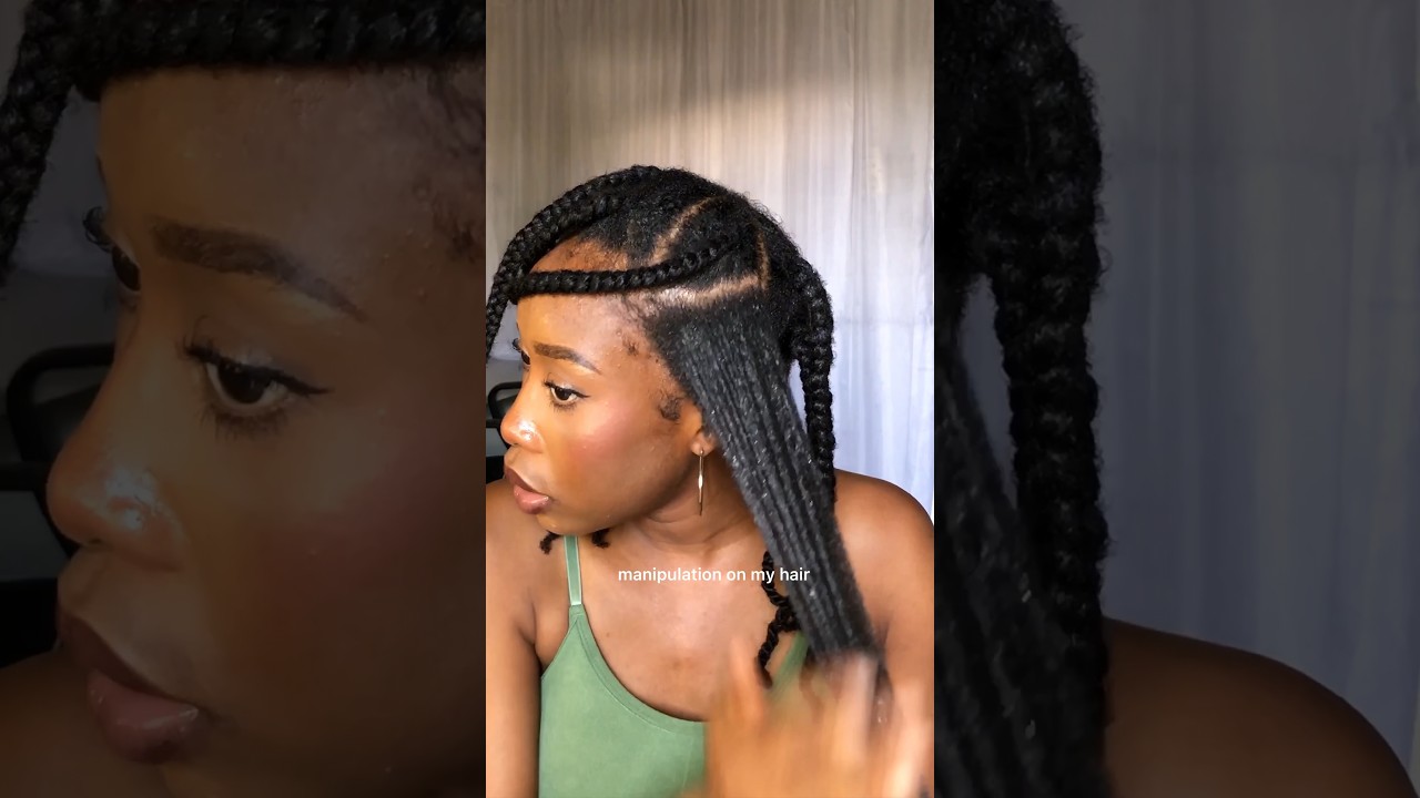 Grow LONG 4C HAIR fast with this protective style alone❤️✨ #4chair #naturalhairalphabet #trending