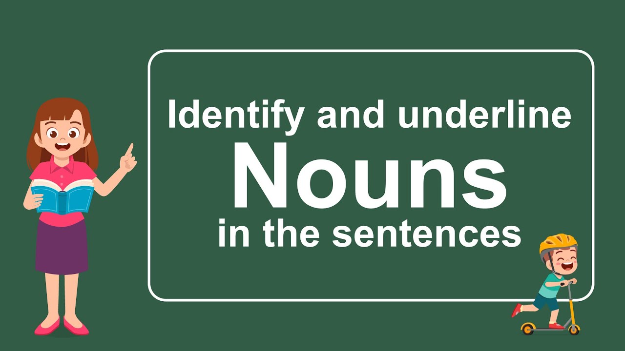 Noun Activity | Identify and underline the noun | Kids Channel
