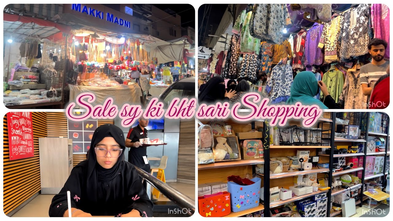Sale sy ki bht sari shopping 🎀#ismatsharifvlogs #shopping #ramadan #ramadanpreparation #shopping 
