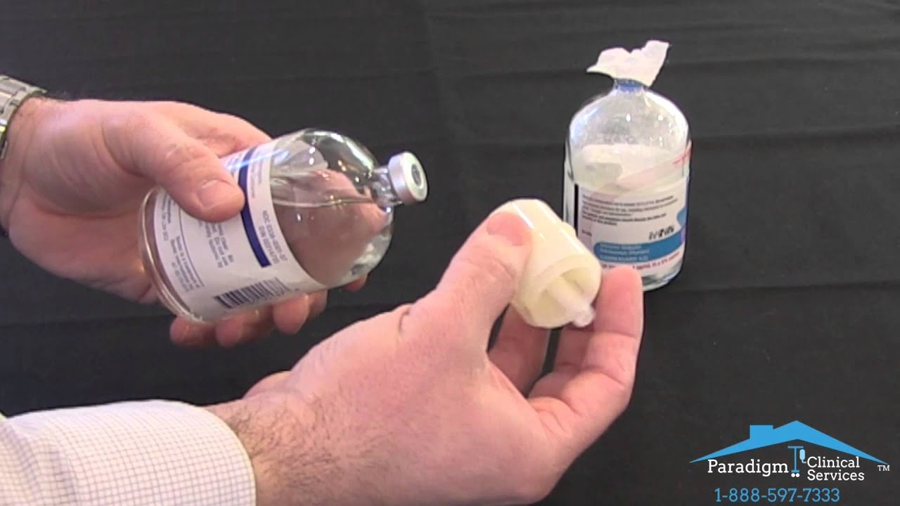 Mixing powdered IVIG