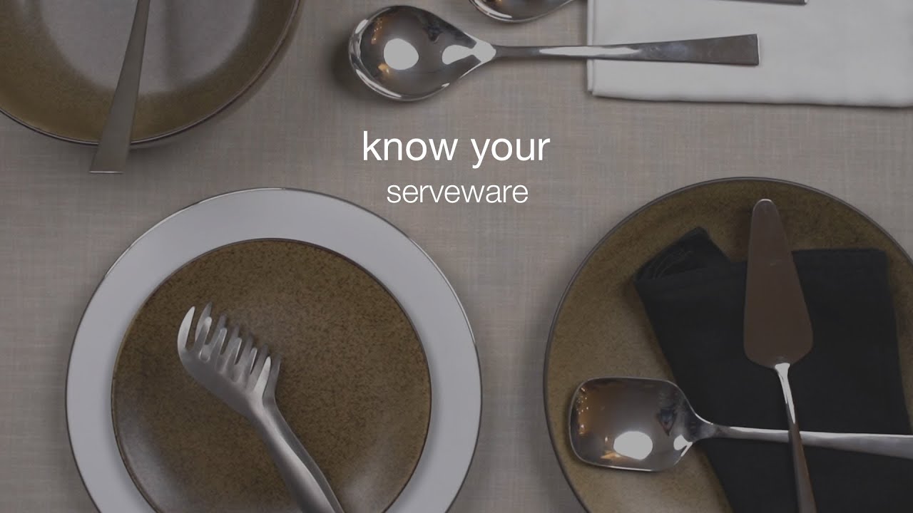 Know Your Serveware