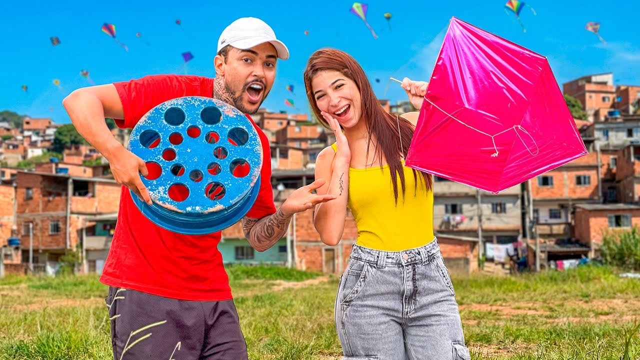 Ensinei minha NAMORADA a soltar PIPA* Ela me SURPREENDEU? 😂🔥