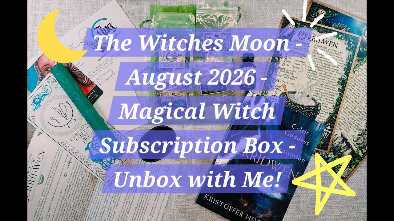 The Witches Moon | Август 2026 | Волшебная подписочная коробочка для ведьм | Распаковываем вместе!