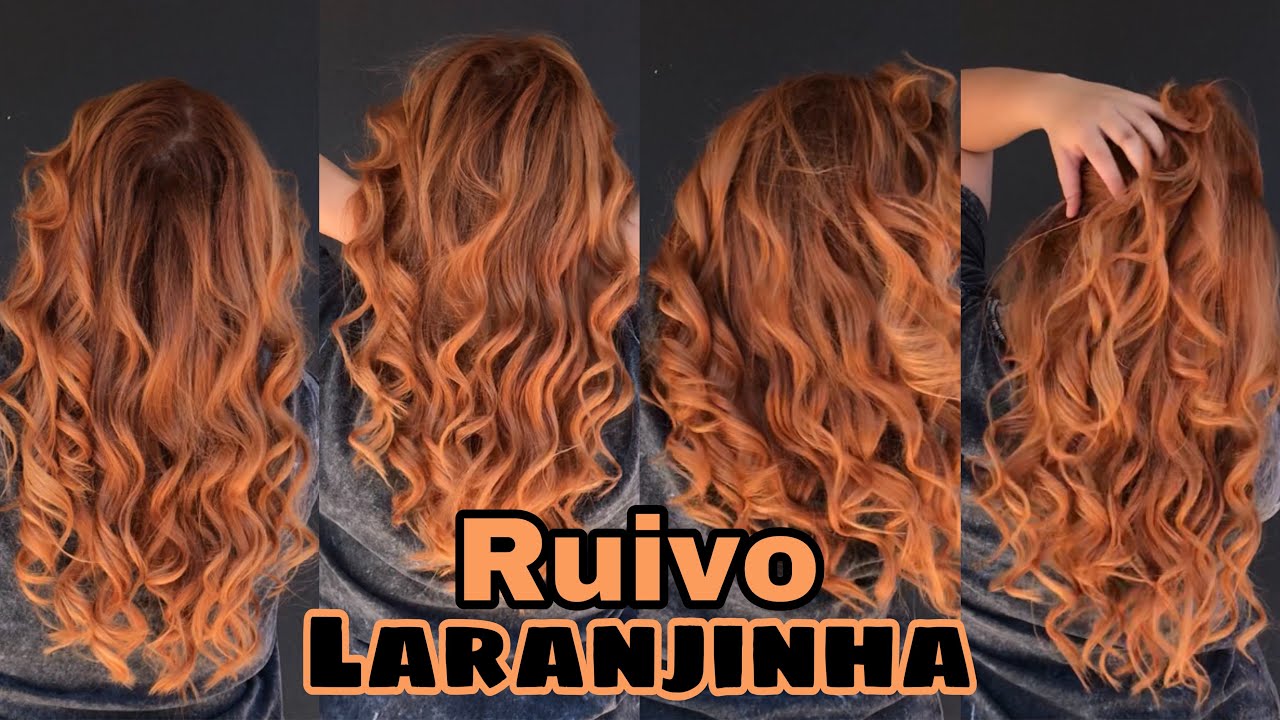 Pintei o meu cabelo com a igora 8.77+ 9.7 - Ruivo Laranjinha