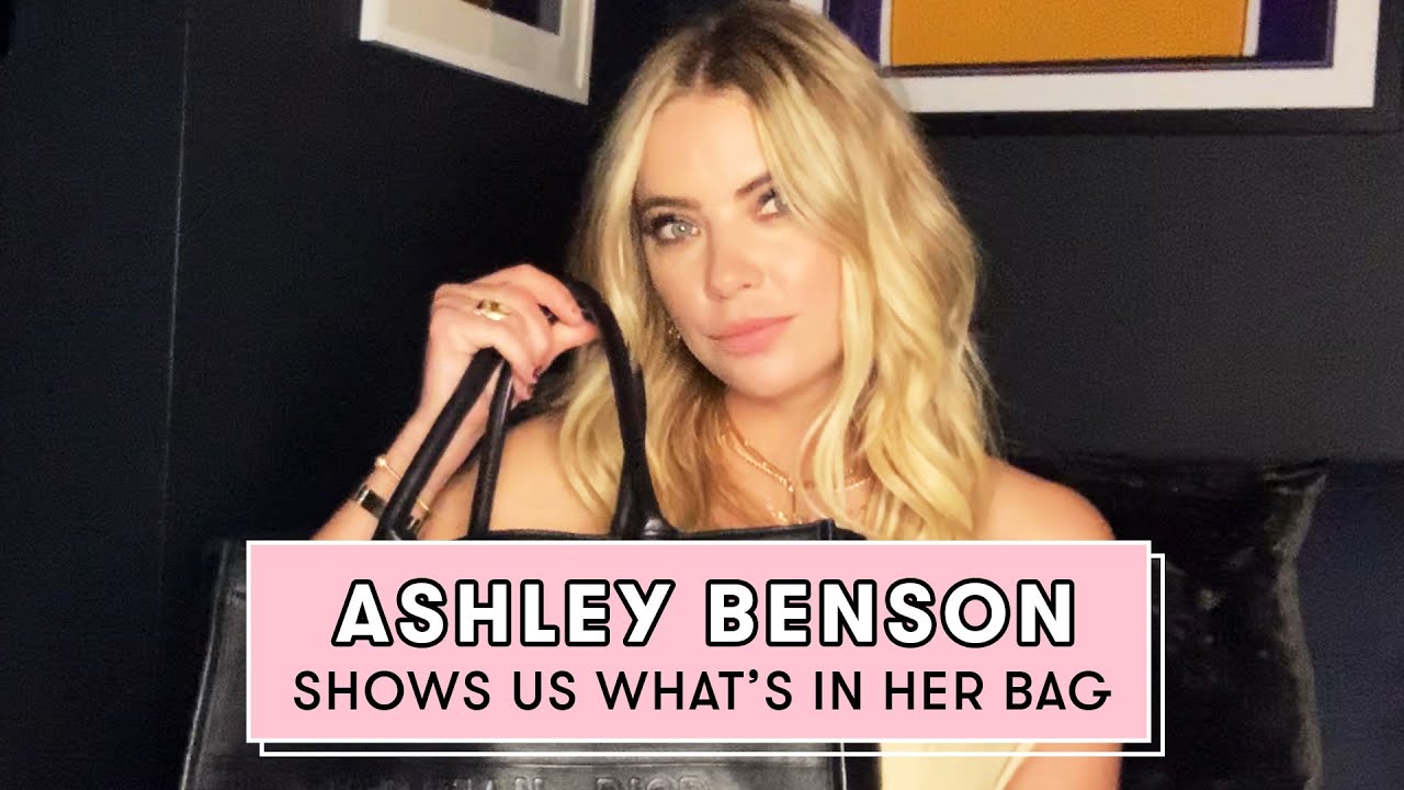 ASHLEY BENSON Reveals the Beauty Products She ALWAYS Has With Her | What's In My Bag