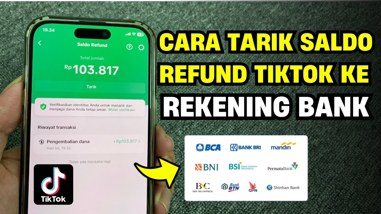 Cara Tarik Saldo Pengembalian Dana TikTok ke Rekening Bank | Tarik Saldo Refund TikTok