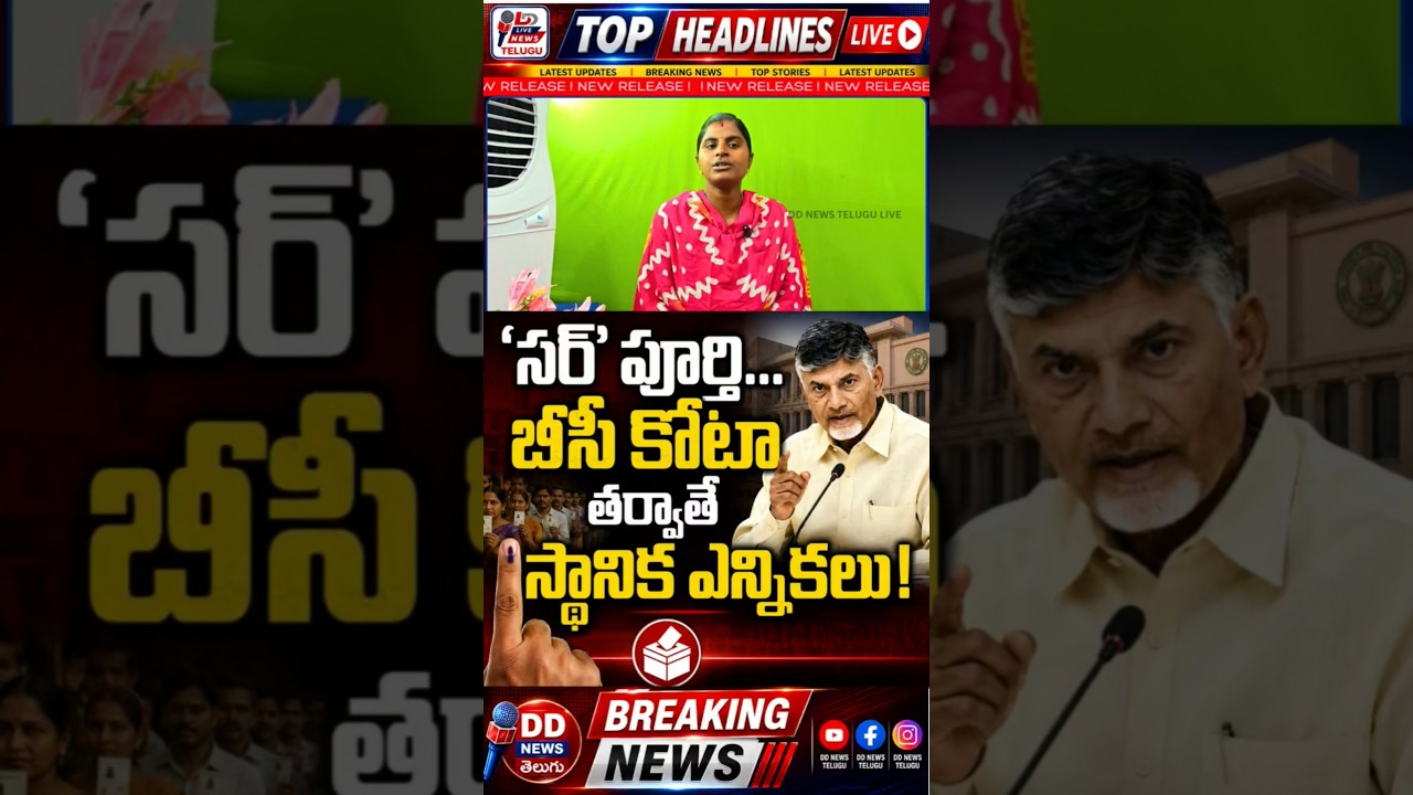 AP Local Body Elections Only After SIR & BC Quota Completion