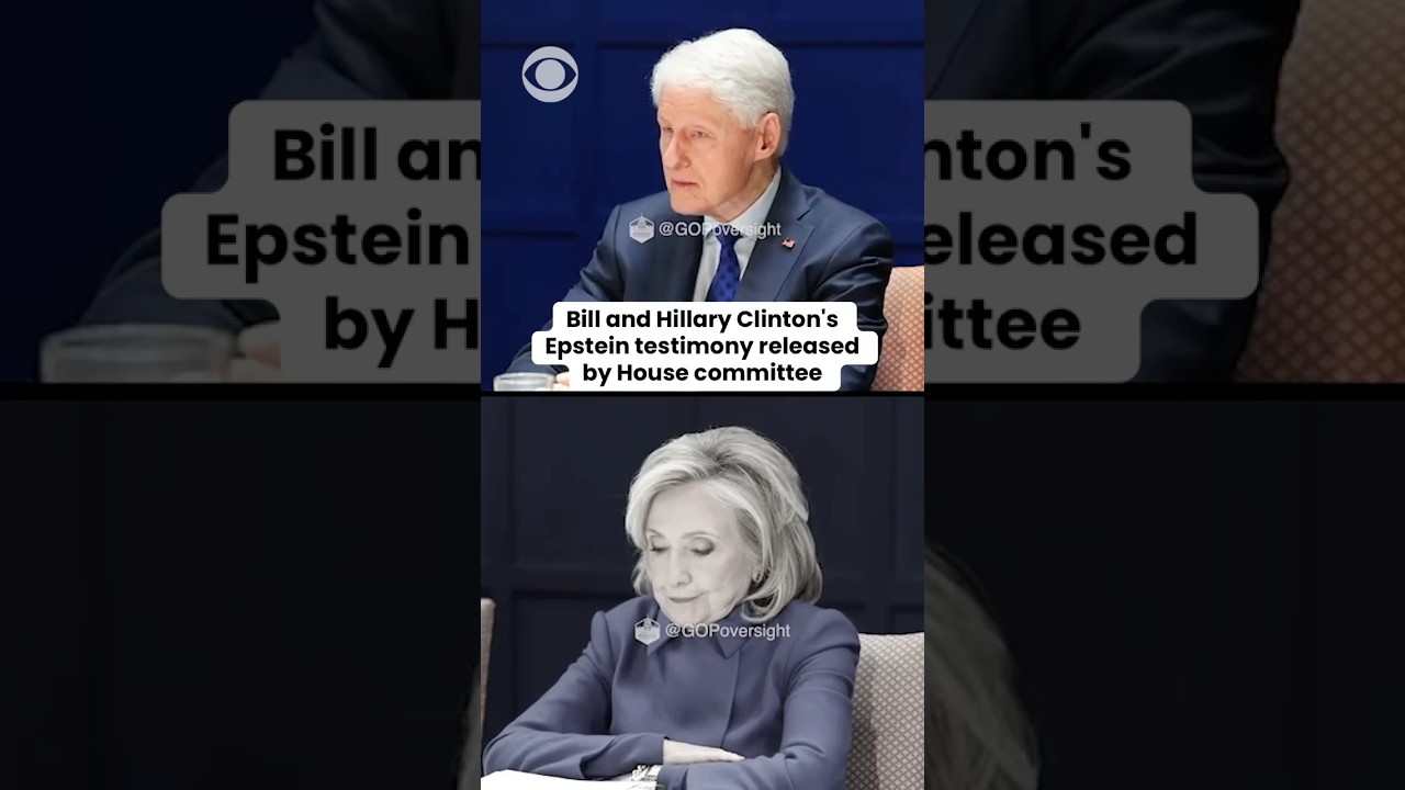 Bill and Hillary Clinton's Epstein testimony released by House committee #shorts