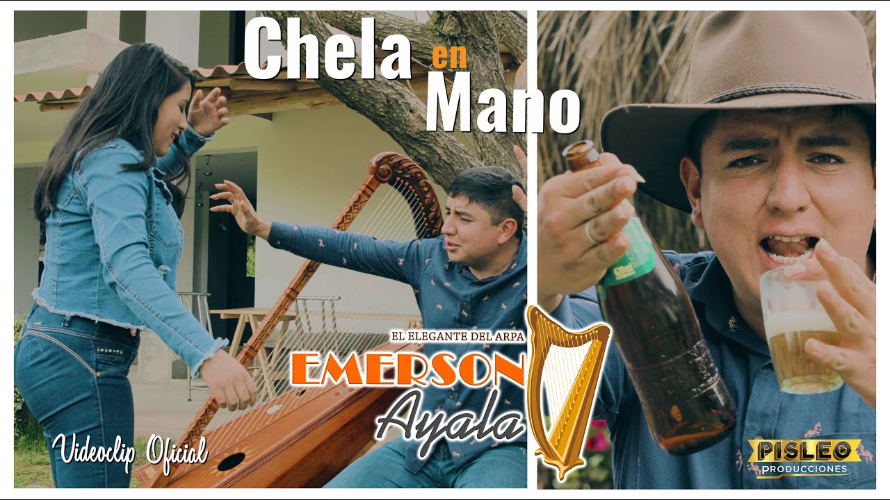 Emerson Ayala ( El Elegante del Arpa) ♬ CHELA EN MANO ▶️ VideoClip Oficial 2024™️✔