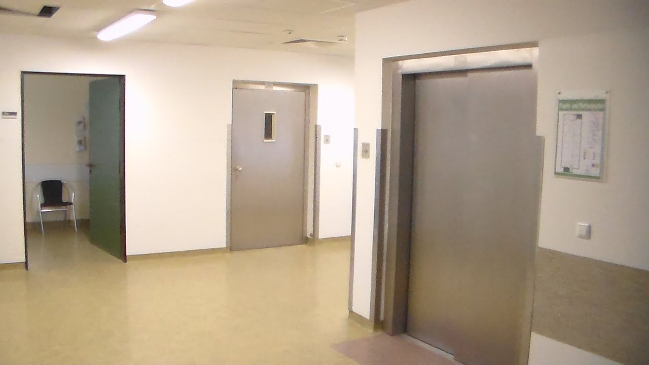 1981 original elevators at Wilhelmsburg hospital Groß-Sand Hamburg, Germany