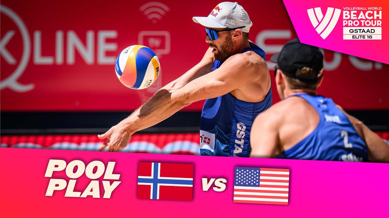 Mol, A./Sørum, C. vs. Partain/Benesh - Pool Play Highlights | Gstaad 2024 #BeachProTour