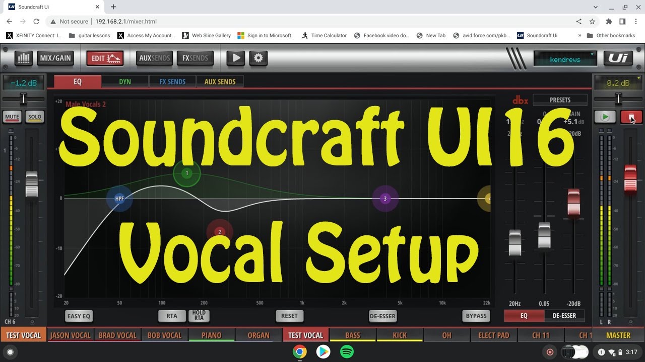 Soundcraft UI16 Vocal Setup2