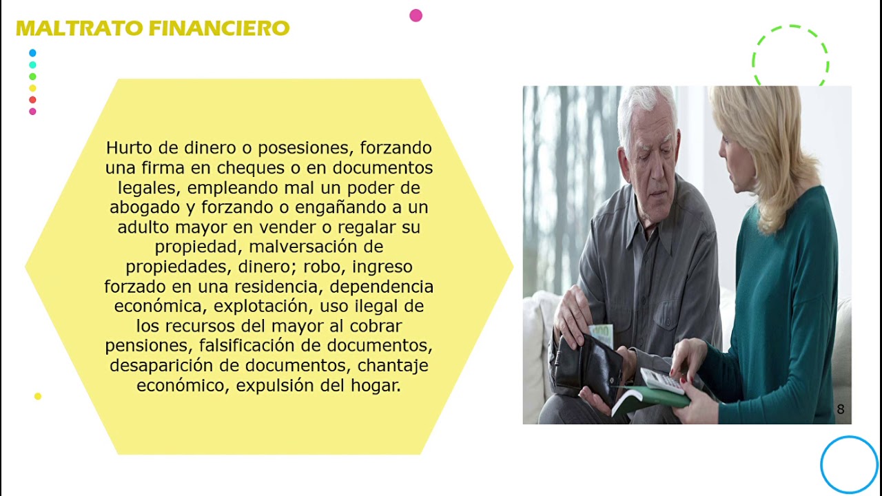 Tipos de maltrato hacia el adulto mayor