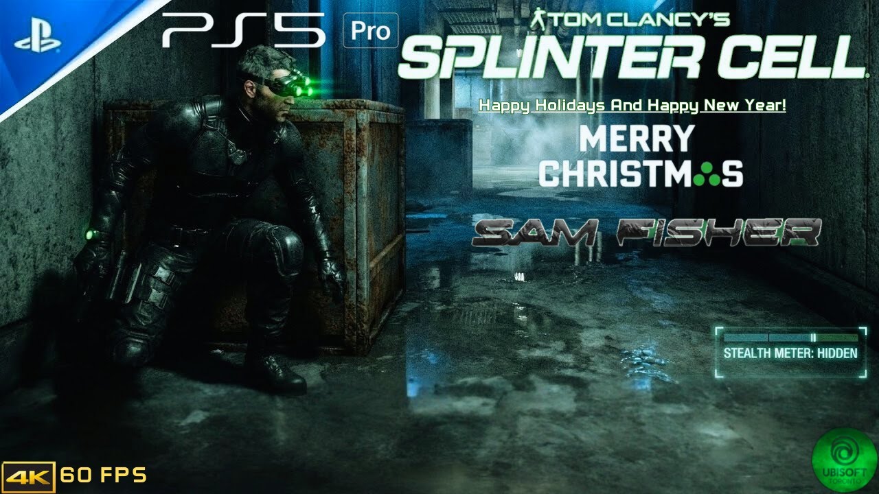 PS5 PRO: Splinter Cell - Merry Christmas - Happy New Year 2026 - 4K UHD - 60 FPS - By Sam Fisher ITA