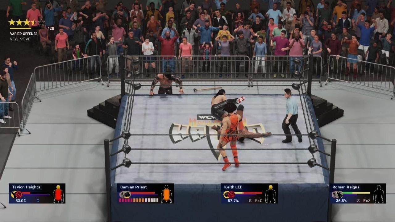 Roman Reigns Vs. Damian Priest Vs. Tavion Heights Vs. Keith Lee