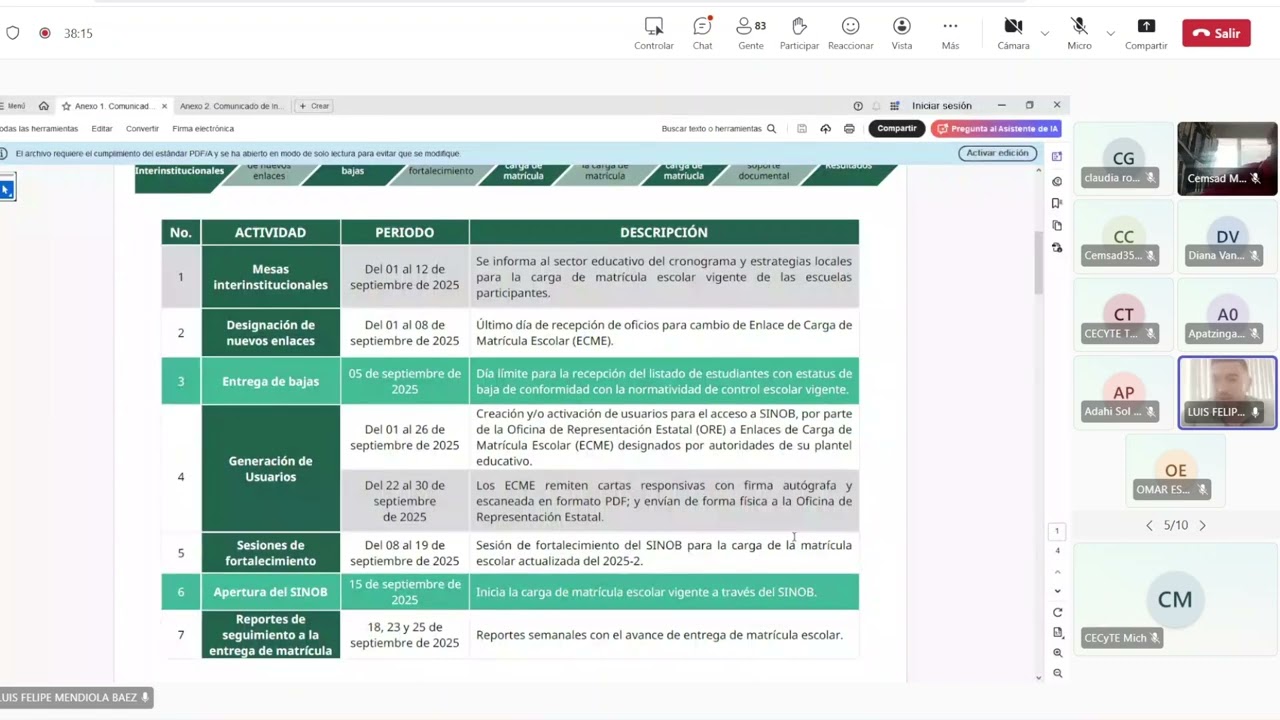 Capacitación SINOB 2025