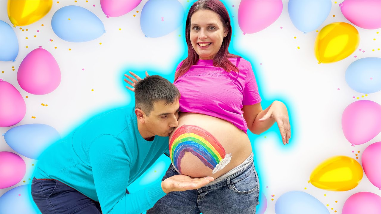 🎨 AM DESENAT pe BURTICA MAMEI 🤰 PAINTING PREGNANT BELLY 🖌️