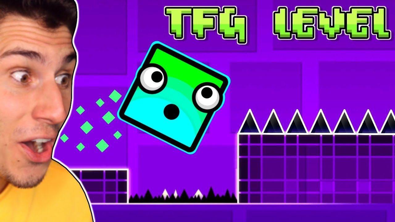 Я создал уровень TFG Geometry Dash!
