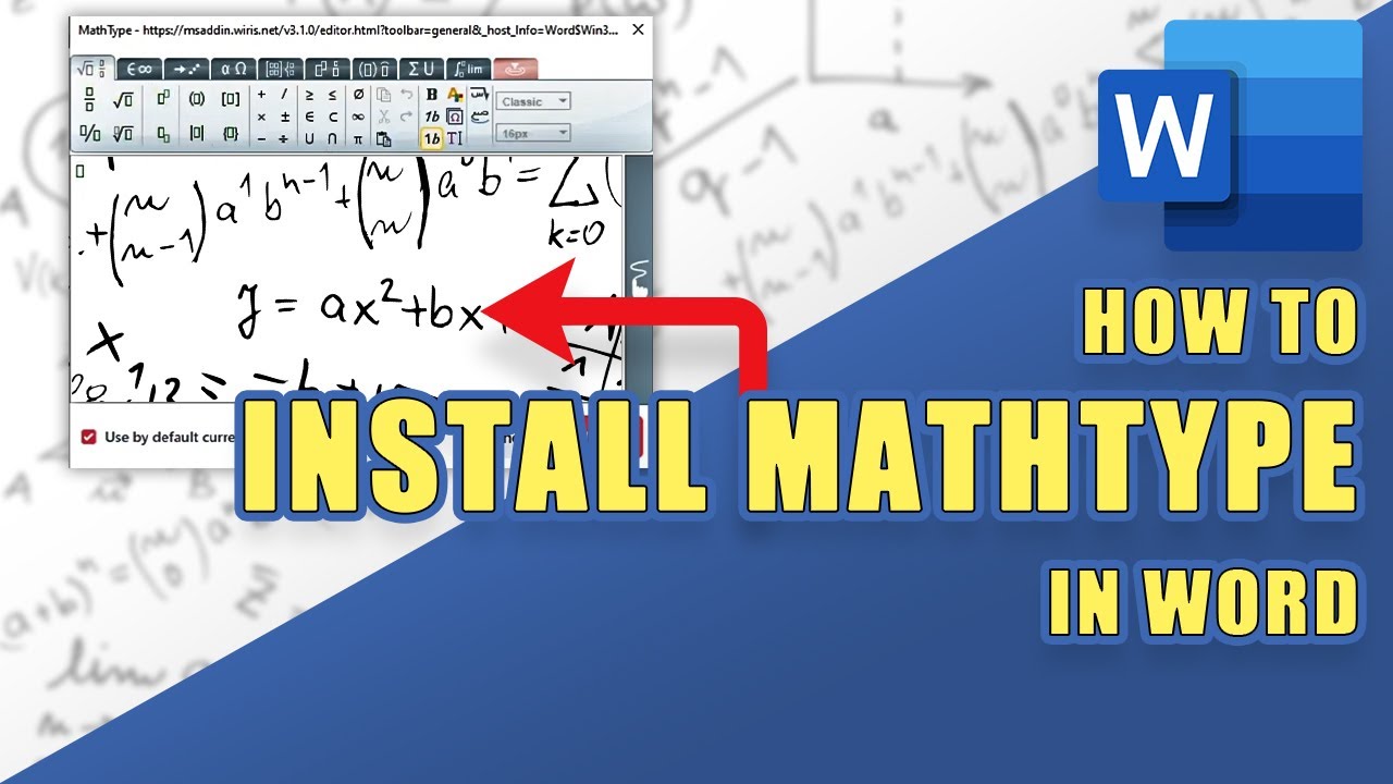 Как установить надстройку MathType (редактор формул) в Word