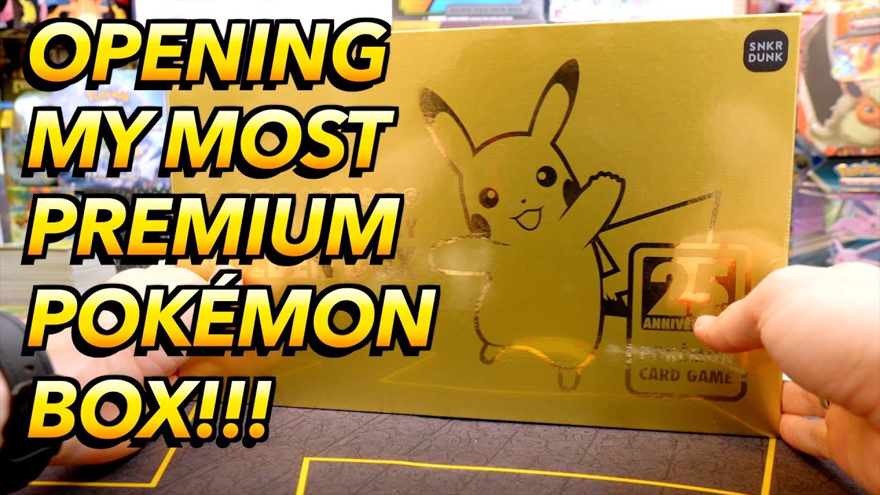 I OPENED MY MOST PREMIUM POKÉMON BOX!!! | Golden Pikachu Box 25th Anniversary (JP)