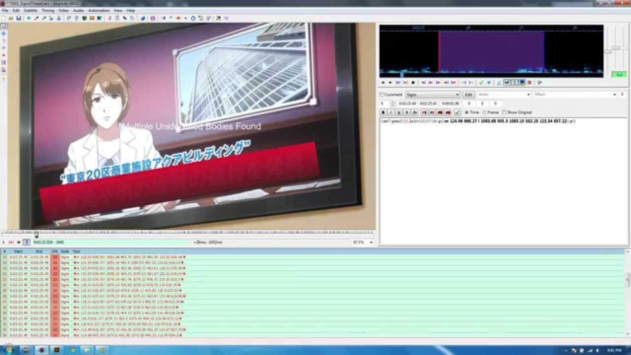 Aegisub Typesetting Ep.01