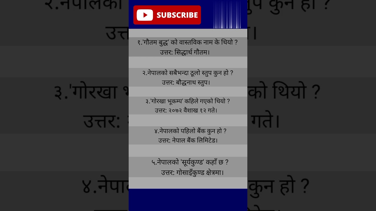quiz questions in nepali | nepali gk | gk nepal | quiz nepal