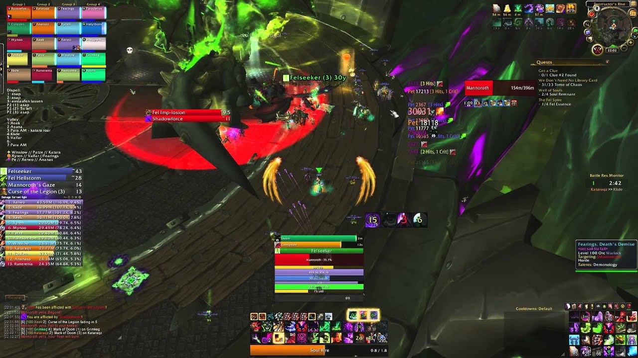 set sail for fail vs. Mythic Mannoroth, Demonology Warlock PoV - World #24