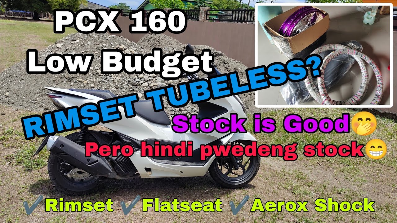 |009| PCX 160 Rimset Tubeless | Flatseat | Aerox Shock | Budget Meal