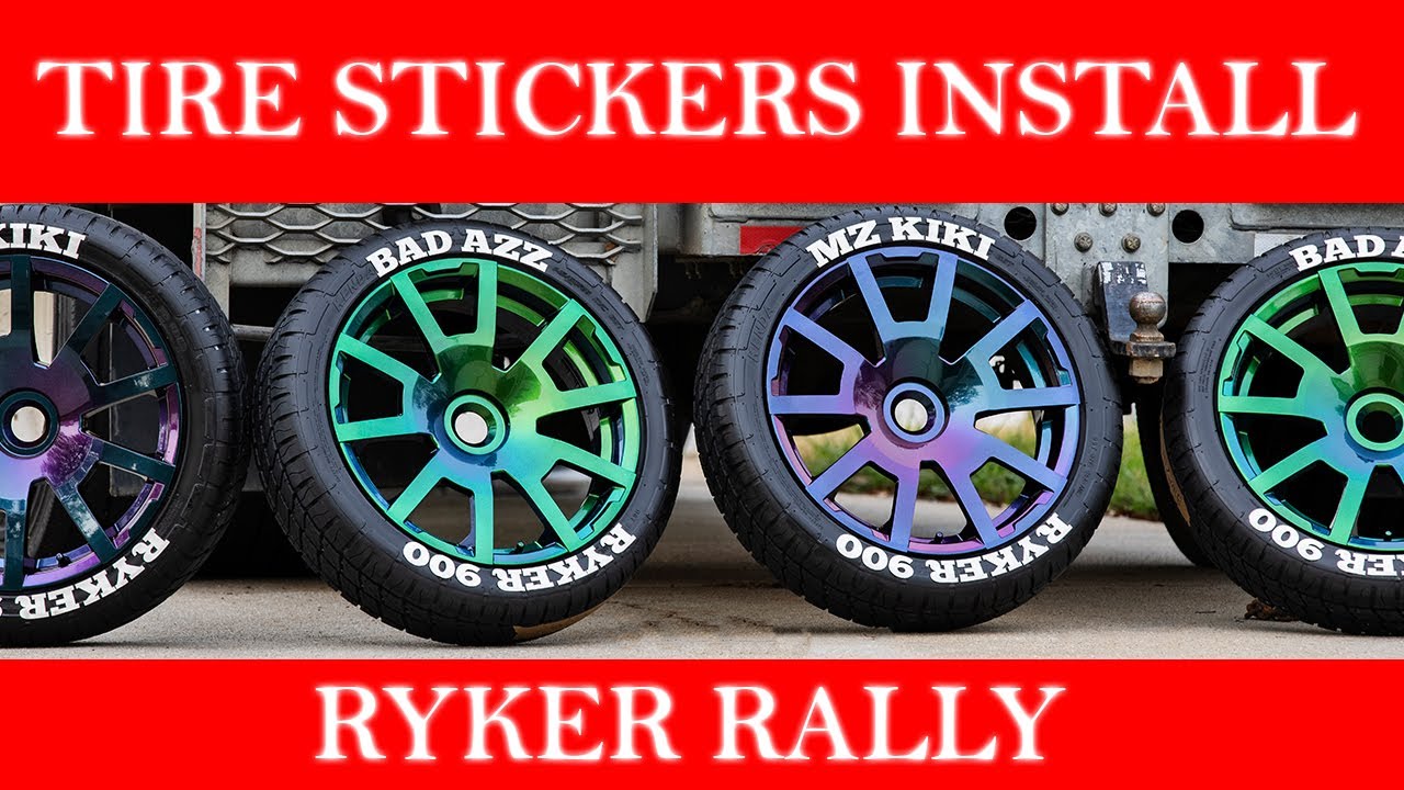 Can-am Ryker Rally | tire stickers Install