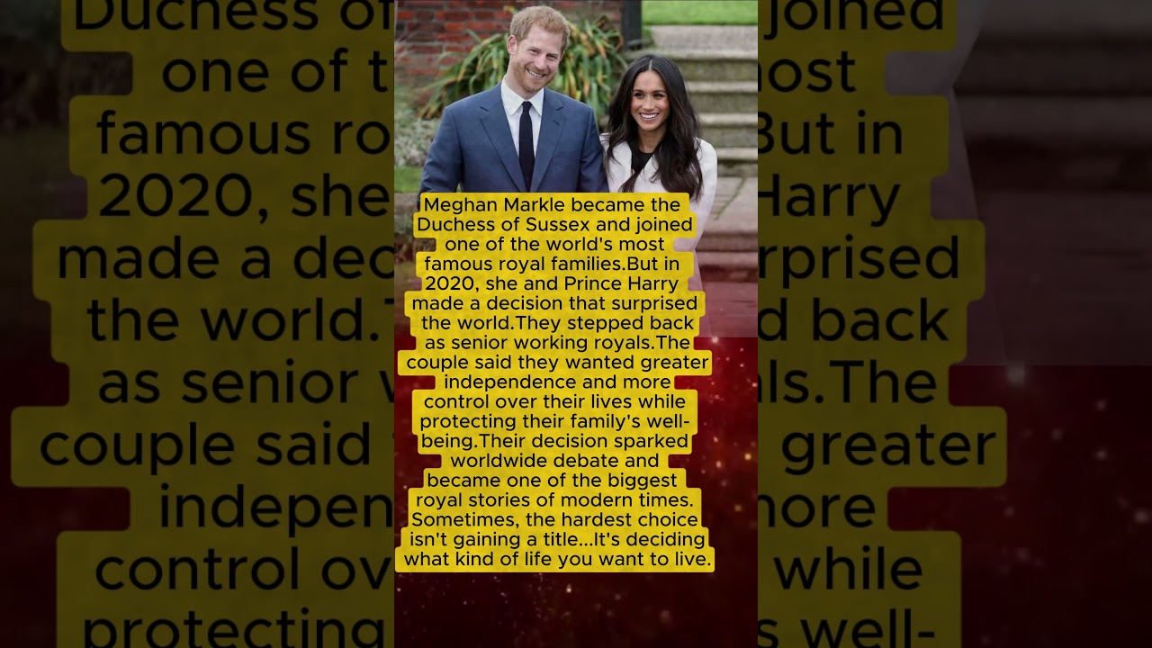 Why Meghan And Harry Left Royal Life