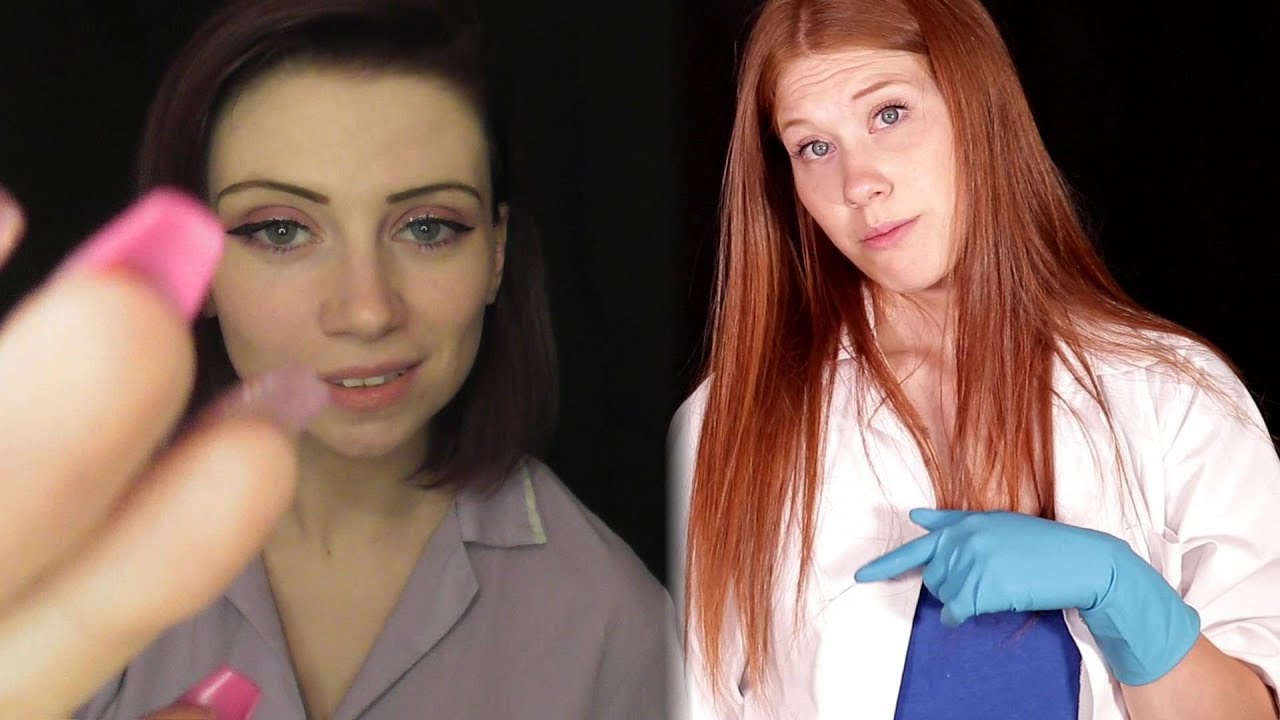 ASMR - *Совместная работа* Доктор Джинджер ASMR и медсестра Джоди Мари проведут вам осмотр ушей н...