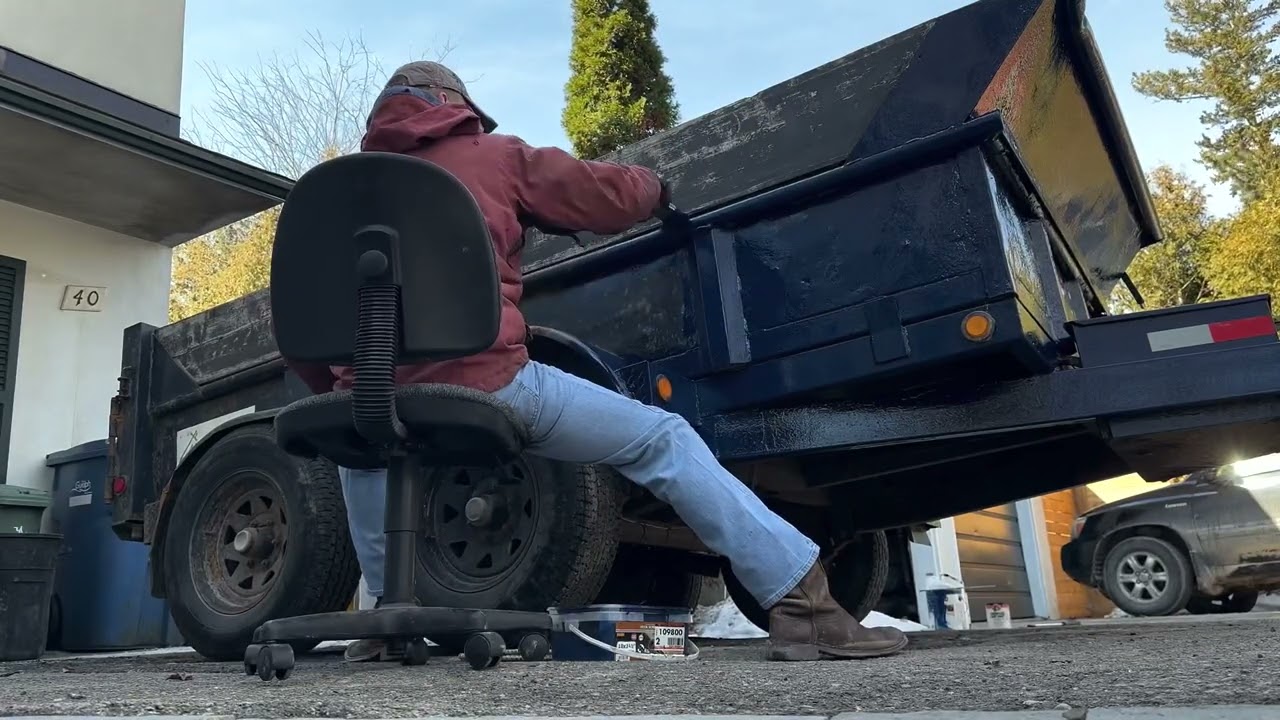 Repainting dump Trailer
