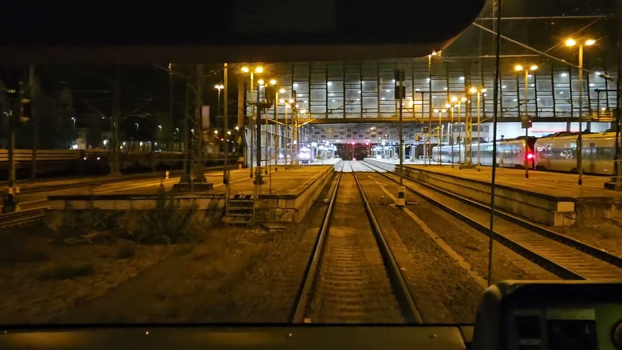 Einfahrt in den Chemnitzer Hauptbahnhof