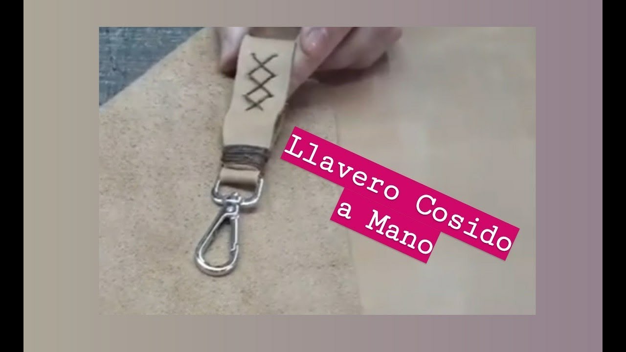Llavero cosido a mano - CFP 410// Leather Keys holder Handmade// Alfredo Di Benedetto