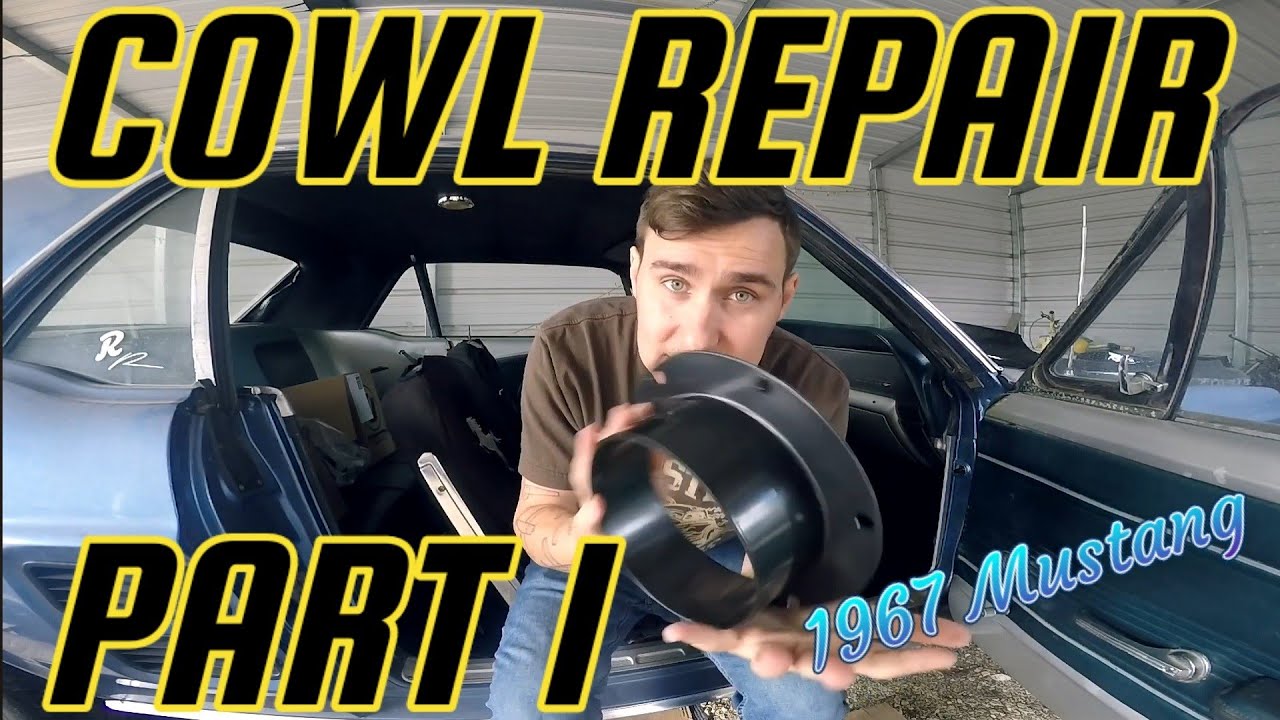 1967 Mustang Cowl Hat Replacement. Using California Pony Cars Plastic Replacements.