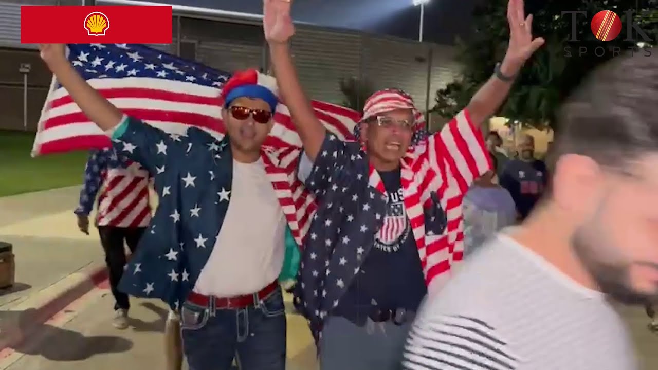 USA fans celebrate victory over Canada in the opening match of the T20 World Cup | USA vs CAN | ICC