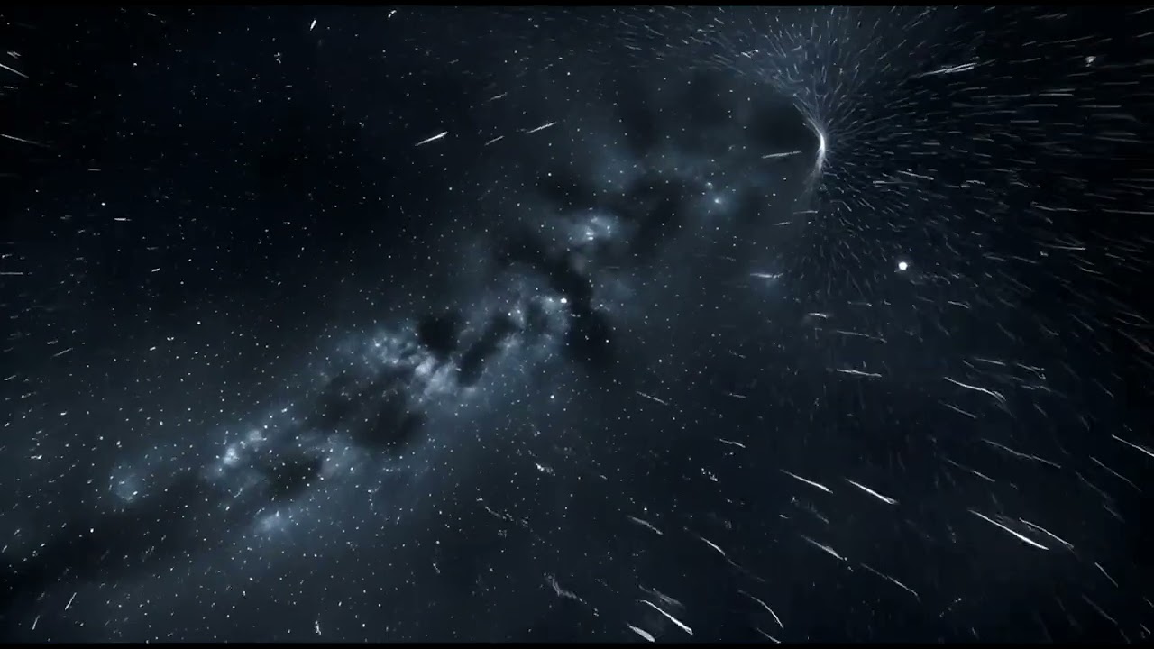 1 Hour Cosmic Starry Sky Ambience 🌠 Deep Sleep ASMR • Black Screen No Ads