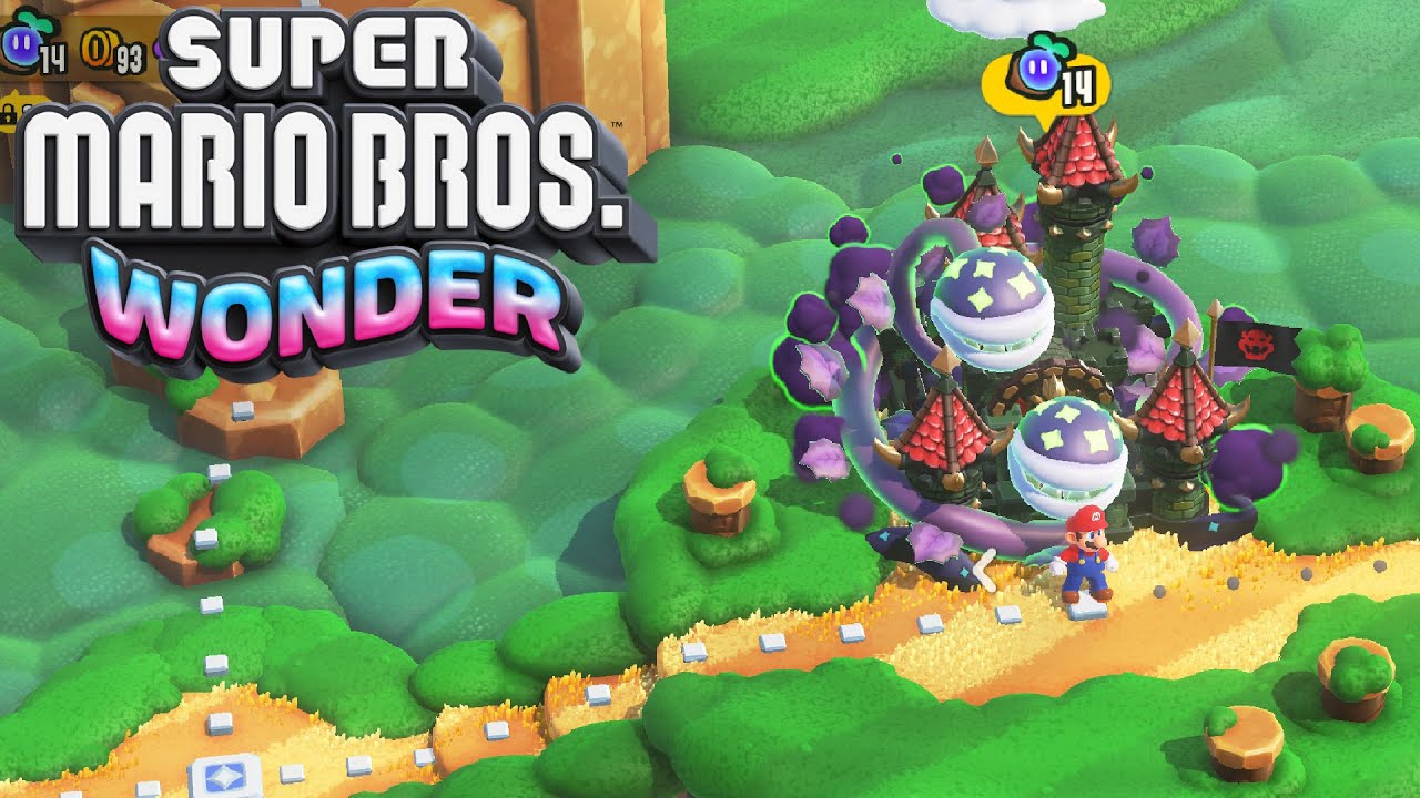 Super Mario Bros. Wonder - World 1 - Castle (Bowser Jr.)