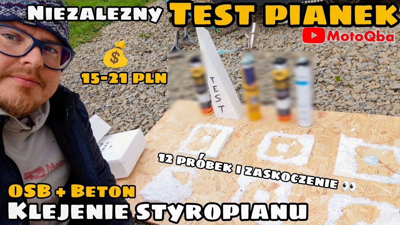TEST 🛠️ KLEJ do styropianu PIANA niskoprężna do OSB i BETONU 