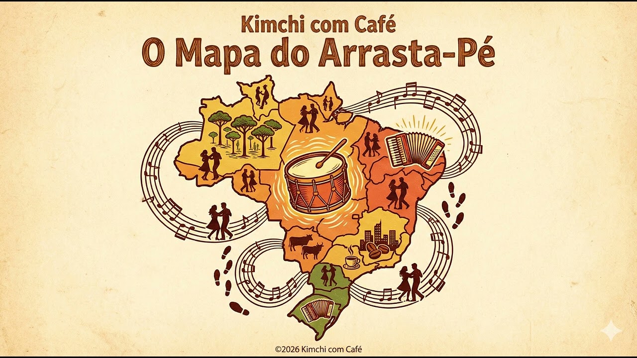 🗺️ O Mapa do Arrasta-Pé | Forró Universitário & União Regional (AI Composition)
