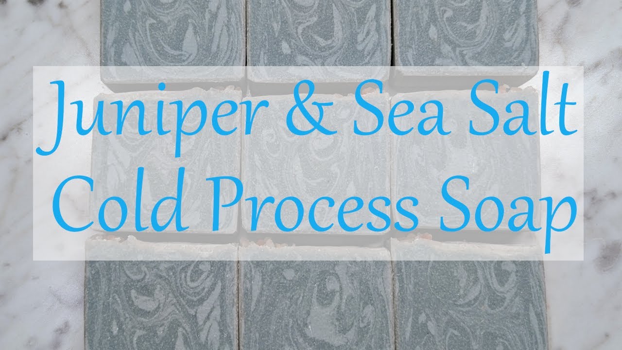 Making Juniper & Sea Salt Cold Process Soap ❄ | Winter 2025