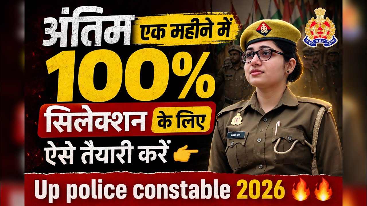 Up police constable 🔥 How to prepare at the last minute? So that you can get 100% selection&hellip; #upc...