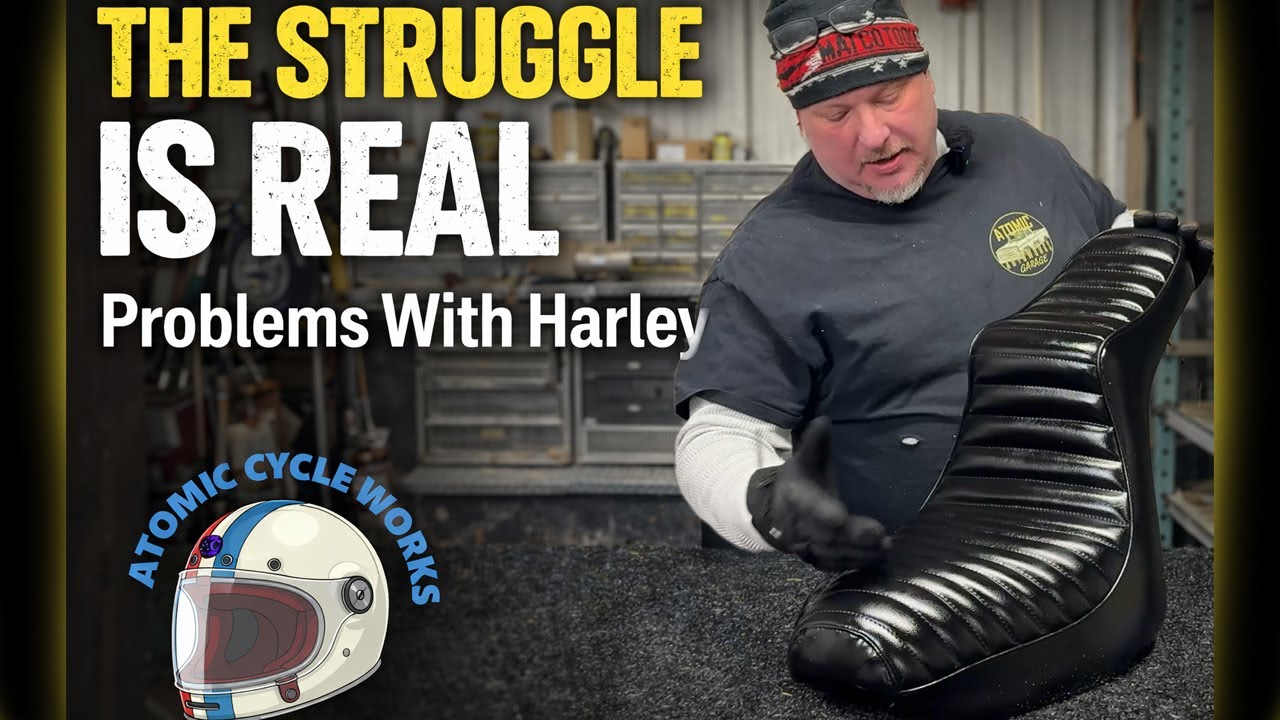 The Struggle Is Real . Problems With Harleys (Night Train Seat Fix + Real Talk)