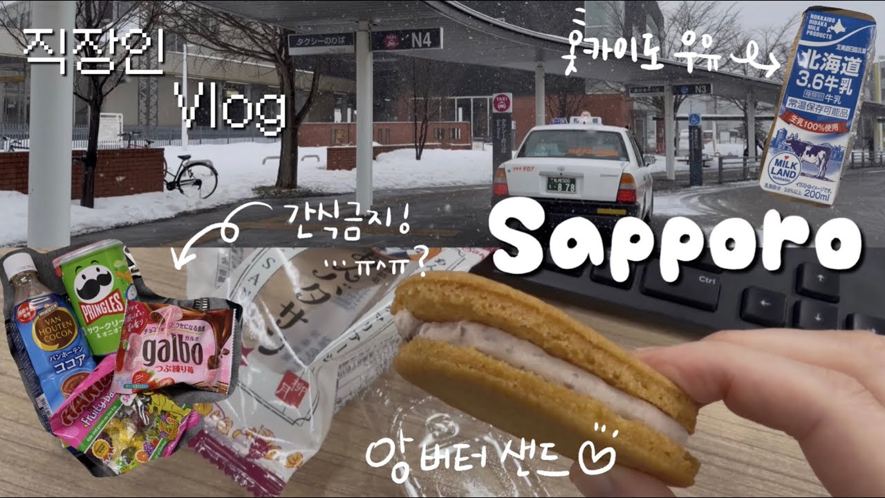 삿포로 직장인 브이로그 ㅣ 과자 빵을 끊기 위한 노력 🤔