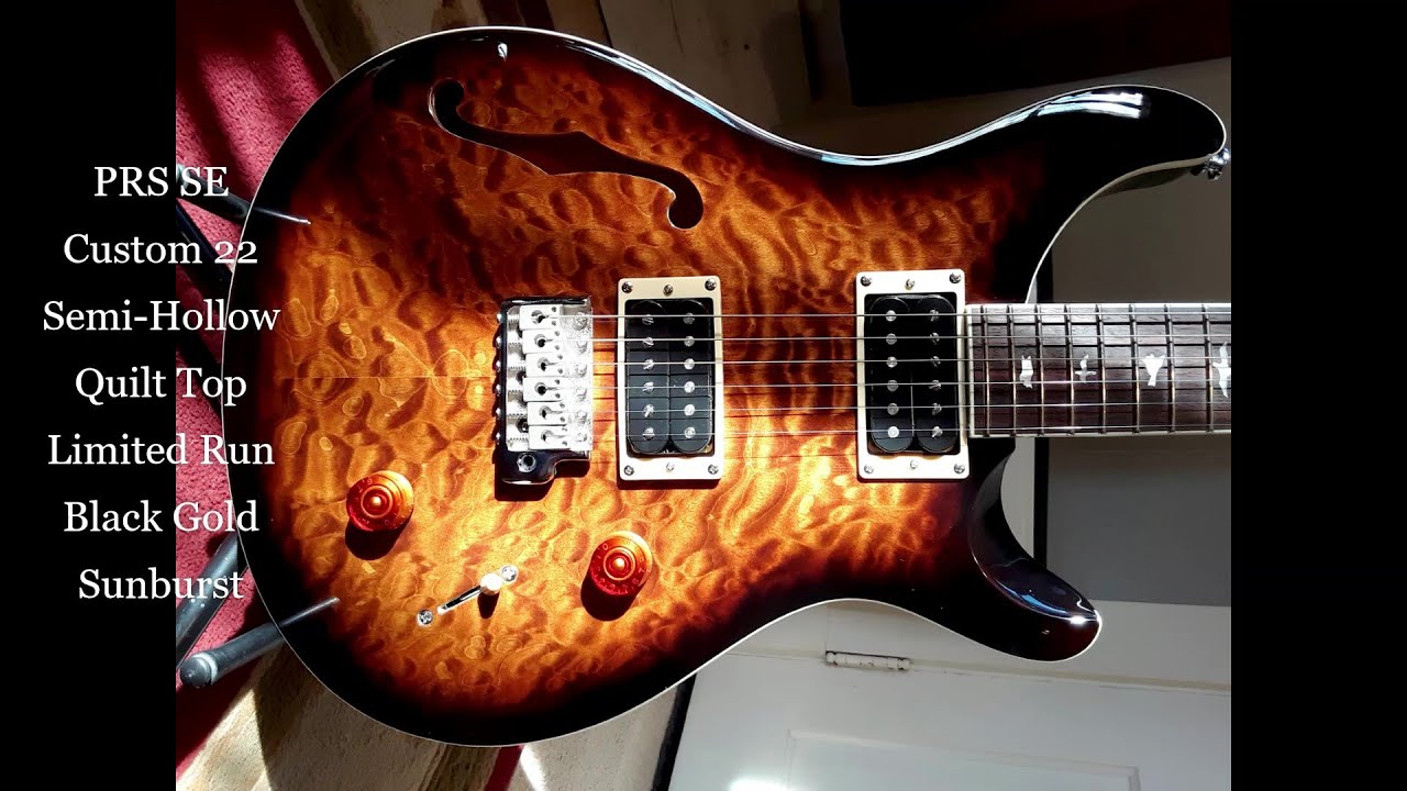 PRS SE Custom 22 Semi-Hollow Quilt Top Limited Run
