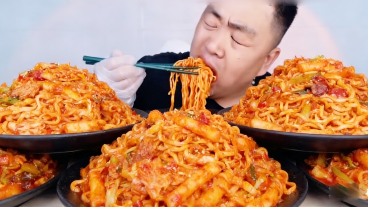 【ASMR】【MUKBANG】Top foodie Feng Ge immerses himself in the turkey noodles, his strength is too strong